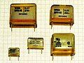 Metallized paper RFI suppression capacitors (MP3) with safety marks for “X2” safety standard