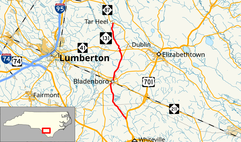 File:NC 131 map.svg