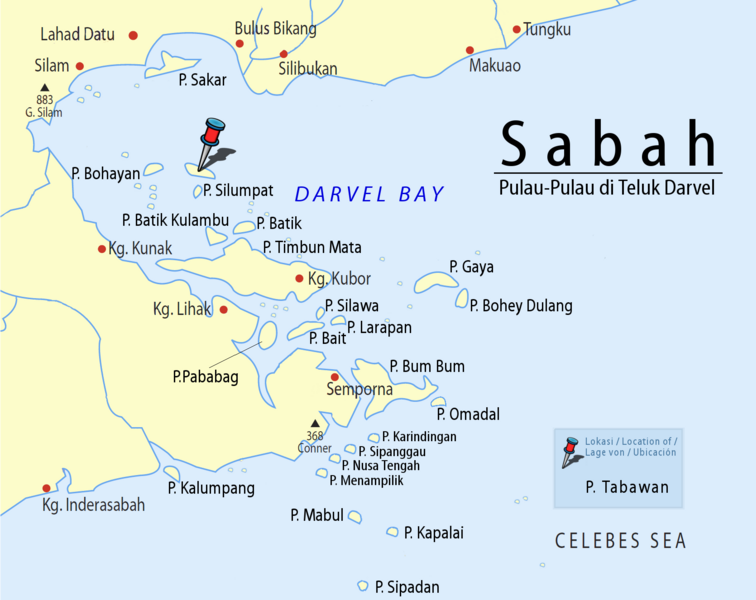 File:Sabah-Islands-DarvelBay PulauTabawan-Pushpin.png