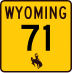 Wyoming Highway 71 marker