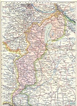 Austrian territorial claims in West-Hungary, the region where the short-lived Hungarian occupied and governed Lajtabánság existed.