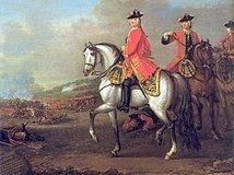 King George II at the Battle of Dettingen, 1743