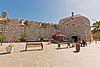 Northern façade and main entrance to the King's Bastion leisure centre in Gibraltar