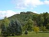 Lindelsberg near Ludwigswinkel: view from the spa park looking east