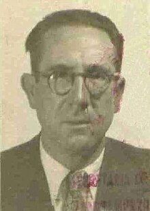 Passport photograph of Manuel Adame