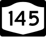 New York State Route 145 marker