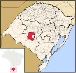 Location within Rio Grande do Sul