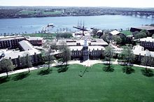 Photo of the United States Coast Guard Academy, New London, Connecticut.