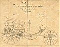 1896 - A. C.KREBS automobile patent drawing.