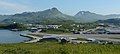 Pyramid Peak (center) viewed from airport at Dutch Harbor