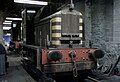 Class 01 (no. 01002) inside Holyhead Breakwater shed in early black livery. Withdrawn no. 01001 is just visible at the rear.