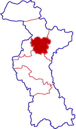 Location in Zibo