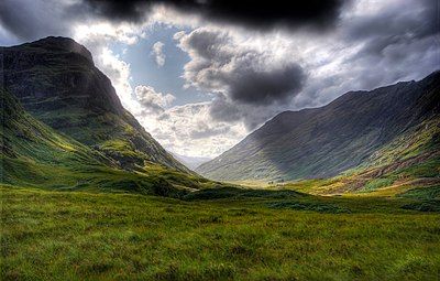 Coire nan Lochan on the southern side of Glen Coe