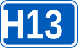 Highway H13 shield}}