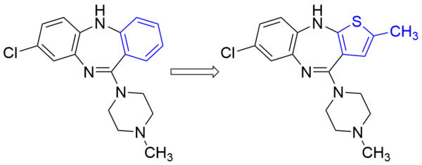 A phenyl for methylthiophene bioisosteric replacement