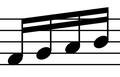 Sixteenth notes