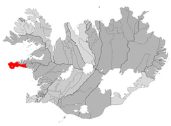 Location of the municipality of Snæfellsbær