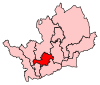 A small-to-medium sized constituency, slightly west of the centre of the county. It is bordered entirely by other constituencies in the county.