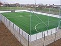 Artificial turf football field