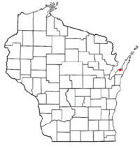 Location of Nasewaupee, Wisconsin