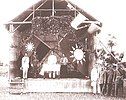 Sun Yat-sen and Chiang Kai-shek at the opening of the Whampoa Military Academy on 16 June 1924