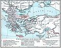 Byzantine Empire (286/395–1453 AD) in 1355 AD.