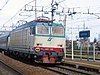 An E632 heading a passenger train near Santhià in 2006