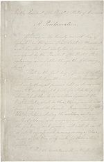 First page of The Emancipation Proclamation.