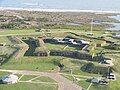 Aerial view of Fort Morgan taken in 2002.