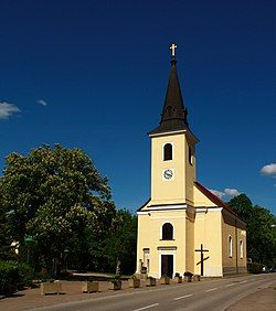 The catholic church in Günselsdorf