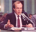 Image 24James Hansen during his 1988 testimony to Congress, which alerted the public to the dangers of global warming (from History of climate change science)