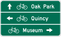 D1-3b Bicycle Destination (3-line)