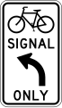 R10-40 Bicycle signal mandatory movement (turn)