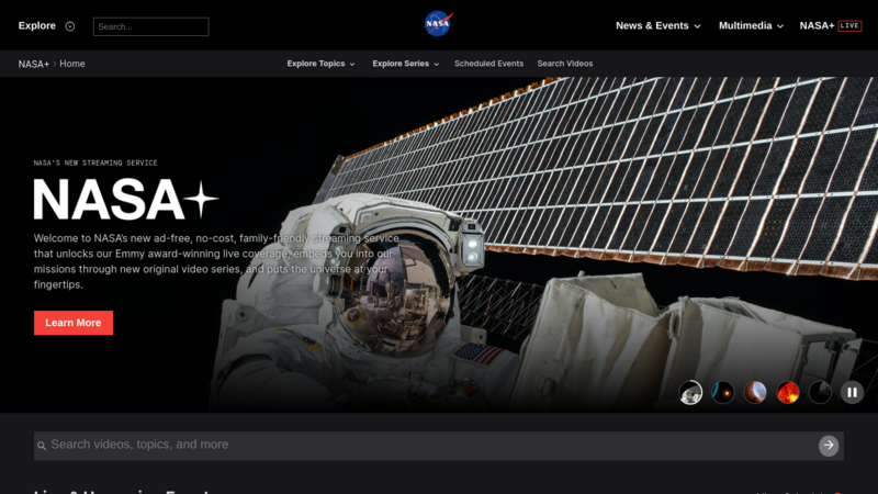 File:NASA+ website screenshot.png