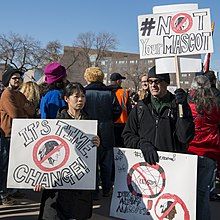 Demonstration against the Redskins name