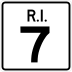 Route 7 marker