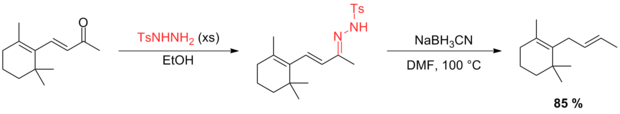 Scheme 12-1. Deoxygenation of an α,β-unsaturated carbonyl compound