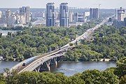 View from the western bank of the Dnieper River