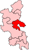 A medium constituency stretching from the centre to the southwest of the county.