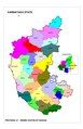 Positioning of Hassan district in Karnataka (Including Taluks)