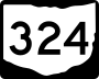 State Route 324 marker