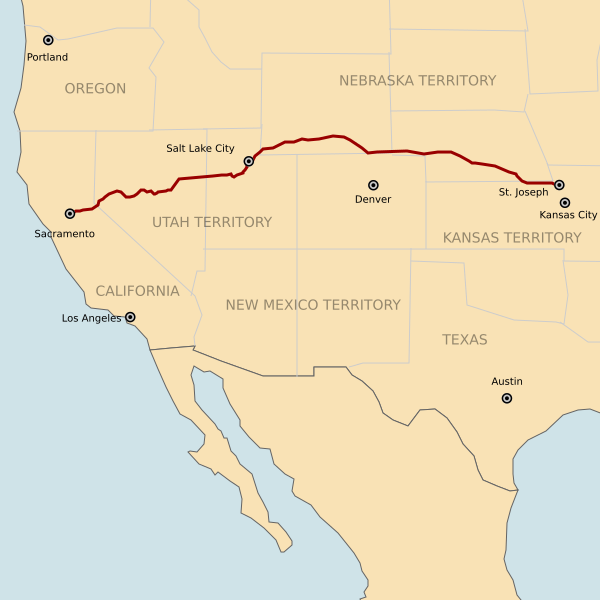 File:Pony Express Route.svg