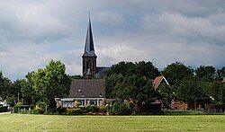 Reahûs with St Martin's church