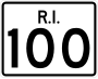 Route 100 marker