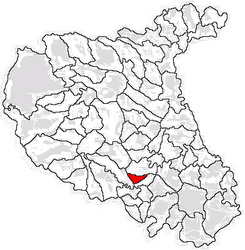 Location in Vrancea County