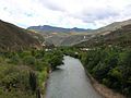 The Utcubamba River with the village El Tingo in the background