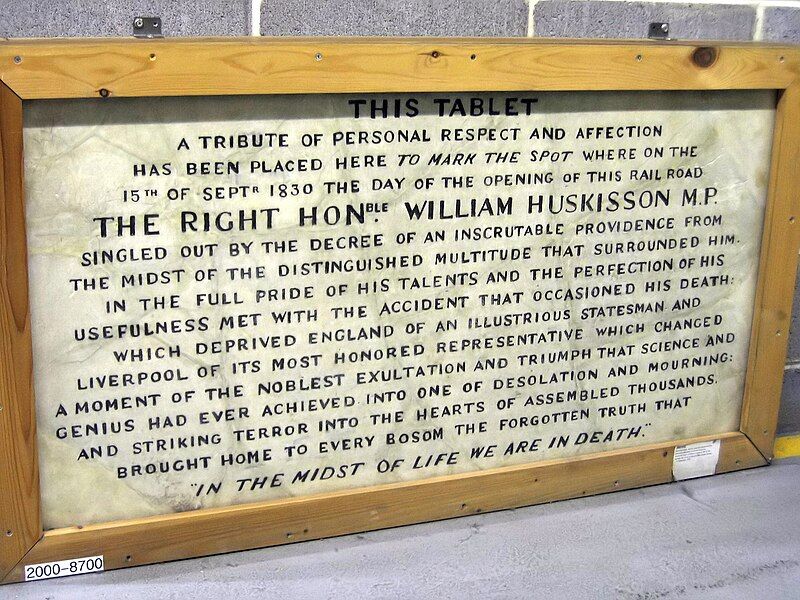 File:Gedenktafel William Huskisson.JPG