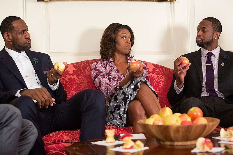 File:LeBronJames MichelleObama DwyaneWade.jpg