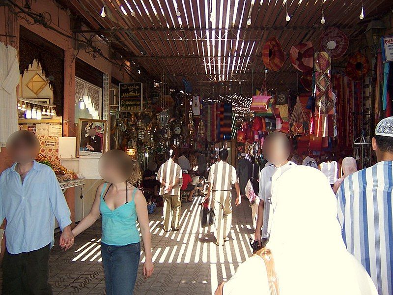 File:MoroccoMarrakech souq.jpg