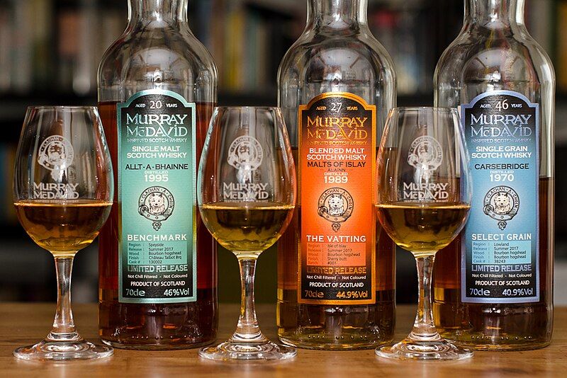 File:Murray McDavid whiskies.jpg